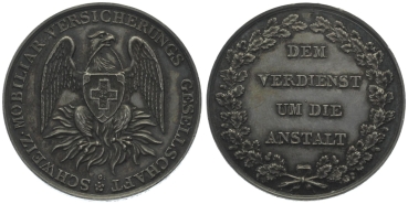 1837 Verdienstmedaille in Silber der Schweiz. Mobiliar Versicherungsgesellschaft